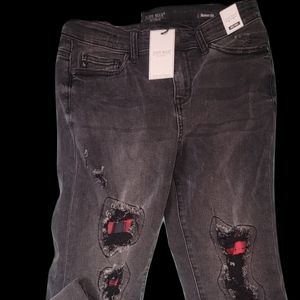 NWT Judy Blue Buffalo Plaid skinny sz7